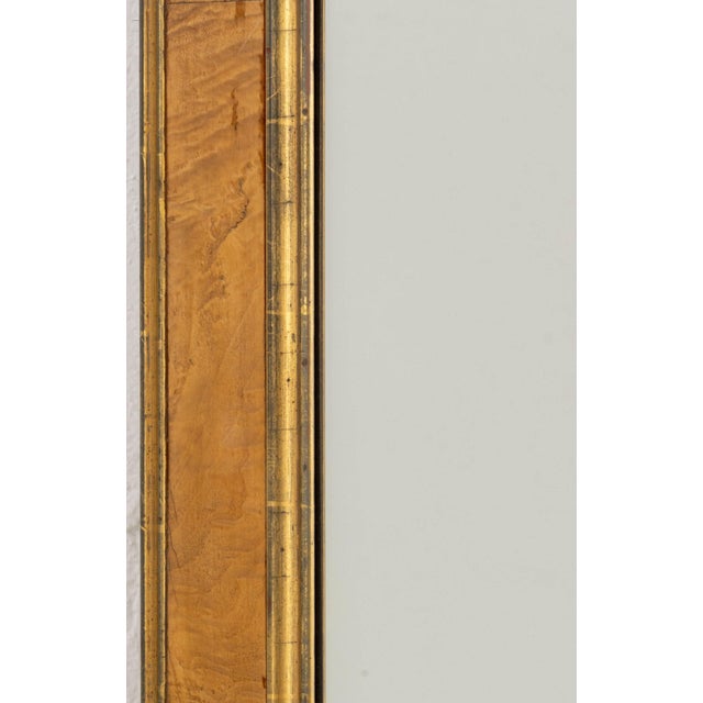 Modern Modern Birch and Gilt Gesso Framed Mirror For Sale - Image 3 of 7