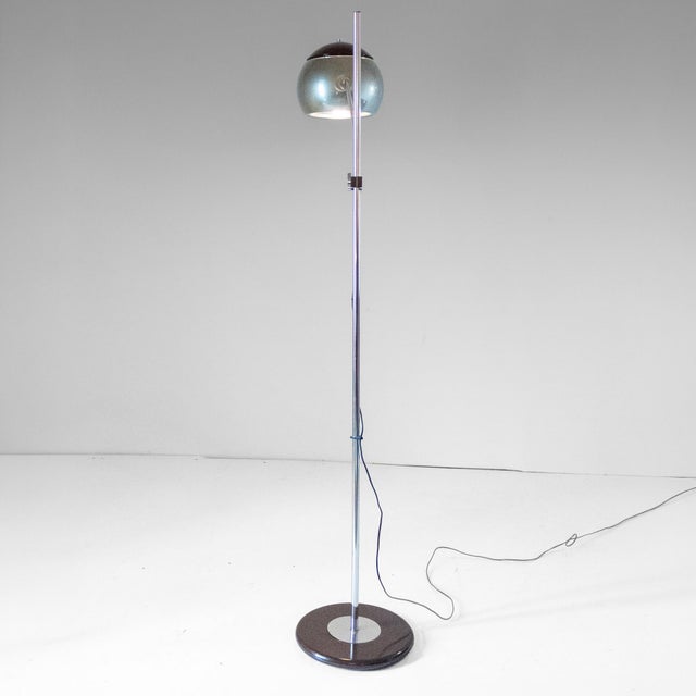 Vintage Floor Lamp in Chromed Metal Structure, Italy, 1960s For Sale - Image 6 of 18