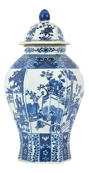 Chinoiserie Vignette Ginger Jar