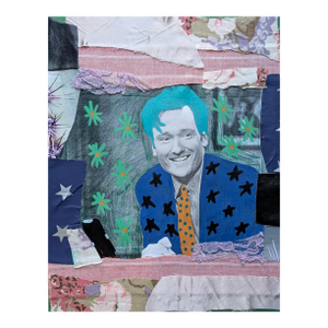 Conan Contemporary Mixed Media Collage