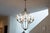 Paul Ferrante Custom Antiqued Silver Leaf 10 bulb Hand Forged Candelabra - Dimensions: 38" Diameter x 46"High - Overall...
