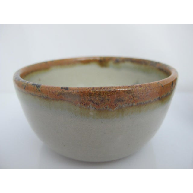 El Palomar Blue Bird Tonala Mexico Ken Edwards Stoneware Pottery Small Bowl Set For Sale - Image 11 of 13