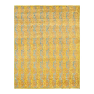 Mogul Collection Hand-Knotted Area Rug - Green 8' 3" x 10' 4" For Sale