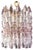 Pink and Ice Poliedri Chandelier attributed to Carlo Scarpa from Venini, 1955 For Sale