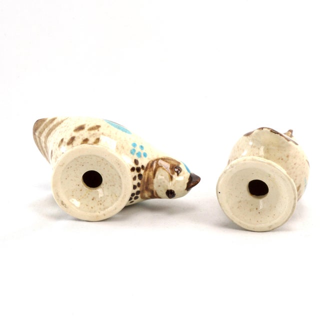 Beige Mid Century Redwing Pottery Bob White Quail Salt and Pepper Shakers For Sale - Image 8 of 8