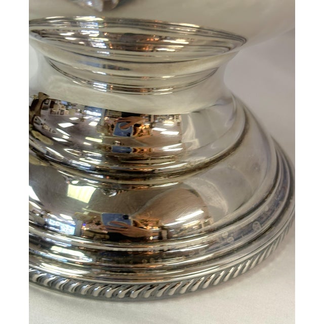 Vintage Silverplate Trophy Cup Shape Champagne Bucket For Sale - Image 11 of 17