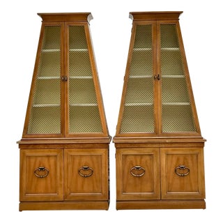Vintage Boho Triangle Etagere - a Pair For Sale