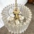 Transparent Art Deco Two Tear Lucite Chandelier For Sale - Image 8 of 9
