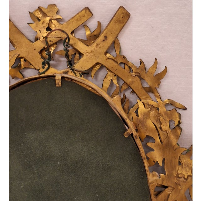 Antique Portrait Miniature Oil Painting Signed Rene With Cold Painted Frame For Sale - Image 12 of 14