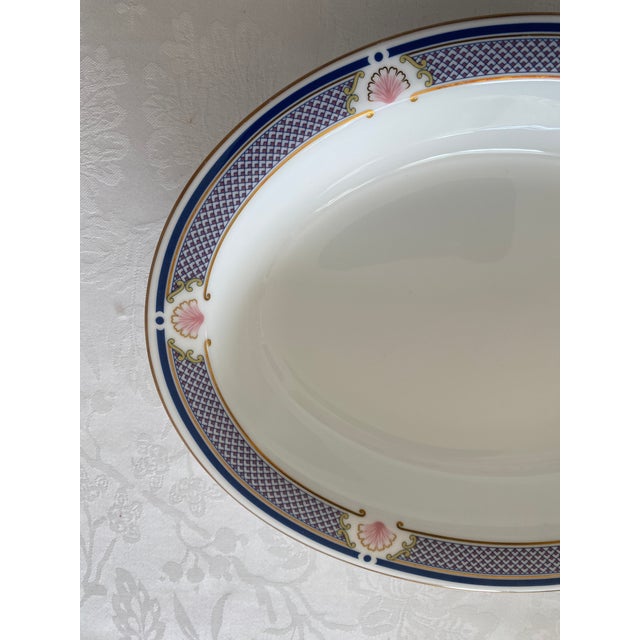 Late 20th Century Exquisite Wedgwood Waverley Bone China Oval Serving Bowl Mint Condition For Sale - Image 10 of 12