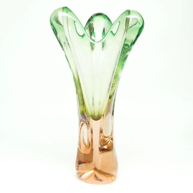 Postmodern Vase from Chribska Glassworks, Czechoslovakia, 1930s For Sale - Image 9 of 9