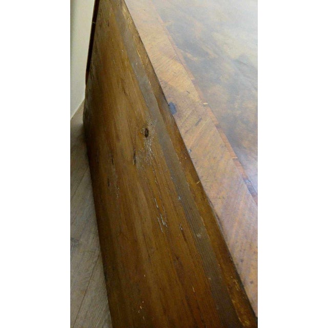 Wood Antique Marquetry Arbalette Chest of Drawers, 1700s For Sale - Image 7 of 9