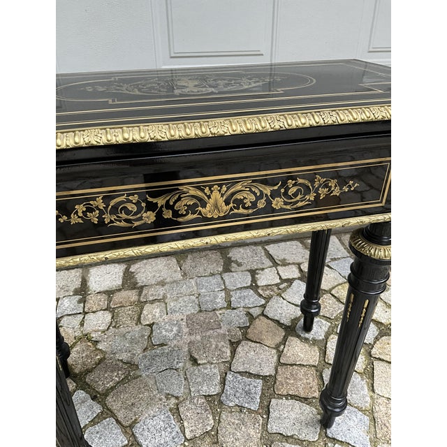 Antique Napoleon III Game Table, 1860 For Sale - Image 10 of 18