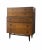 Mid-Century Modern Vintage Mid Century Modern Highboy Walnut Toned Dresser With Elements of Traditional Woodworking With 5 Drawer Storage in the Style of Drexel For Sale - Image 3 of 6