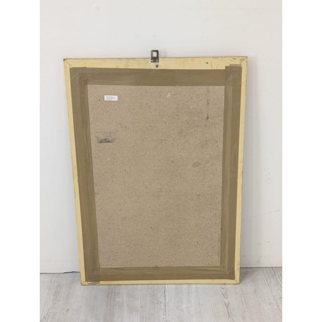 Large Vintage Mirror in Gilded Frame, 1965 For Sale - Image 10 of 12