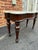 Antique Victorian Marble Top Flame Mahogany Low Console Table For Sale - Image 9 of 16