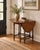 English Antique British Oak Barley-Twist Drop-Leaf Gateleg Table, 1920s For Sale - Image 3 of 5