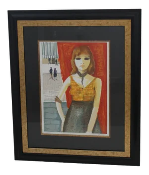 "Jeune Fille of Paris" Charles Levier French Lithograph