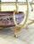 Glass Liberty Jr Coffee Table in Gilded Wrought Iron, Glass, and Art Ceramics, Prato, 1990s For Sale - Image 7 of 9