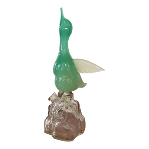 Circa 1960 Italian Archimede Seguso Alabastro Murano Glass Duck Decanter