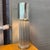 Mid-Century Modern Mid 20th Century Small Modernist Aluminum Cylinder Reed Table Lamp For Sale - Image 3 of 8