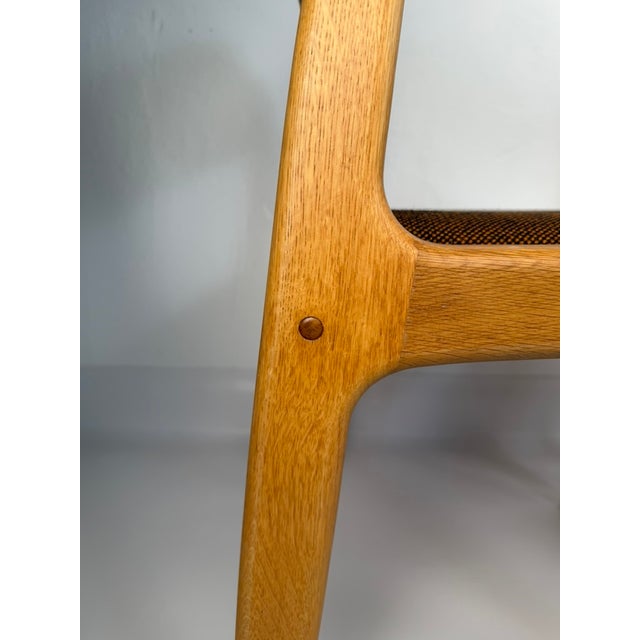 Wood Dining Chairs in Oak by Henning Kjærnulf for Vejle Mobelfabrik, Denmark, 1960s, Set of 2 For Sale - Image 7 of 13