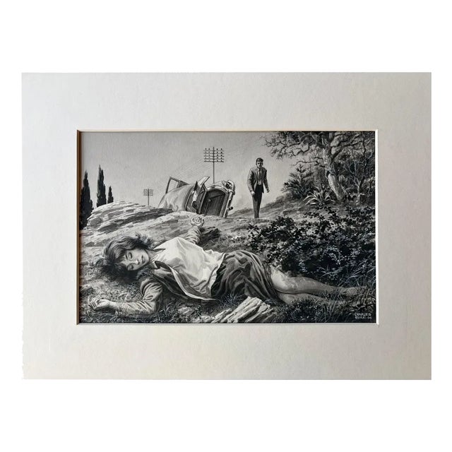 Charles Burki, The Accident Original Noir, 1964, Paper For Sale