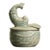 Chinese Ceramic Cenaer,Guan Ware Crackle Glaze Celadon Porcelain Incense Burner Hand Carved Phoenix Pattern For Sale