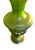 Mid-Century Vintage West German Traditional Green Glass Enamelled Table Lamps Pair For Sale In Philadelphia - Image 6 of 9