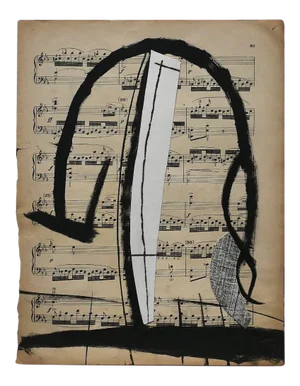 Musical Notes Mixed Media by Tommaso Cascella, 2009