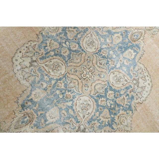 Textile 1970s Vintage Persian Handmade Wool Cotton Orange Area Rug For Sale - Image 7 of 11