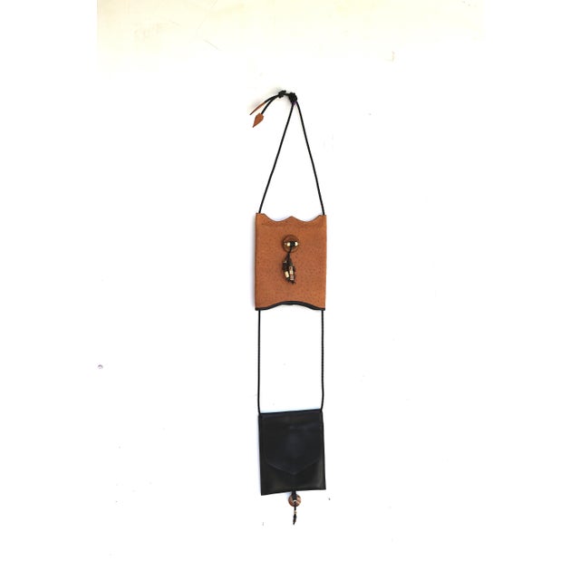 Vintage 1970s Ostrich Gem Tassels Crossbody Bag For Sale - Image 4 of 7