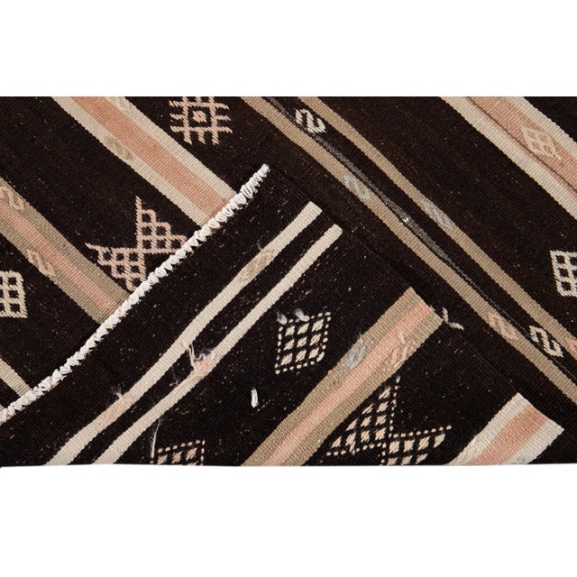 Mid-20th Century Vintage Kilim Wool Runner Rug For Sale - Image 4 of 13