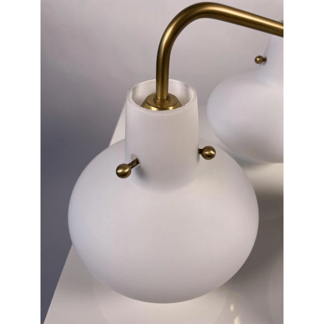 Swedish Modern Brass Ceiling Lamp by Hans Bergström for Atelje Lyktan, 1940s For Sale - Image 10 of 12