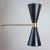 Mid-Century French Black Double Cone Diabolo Pendant Chandelier, 1950s For Sale - Image 10 of 15