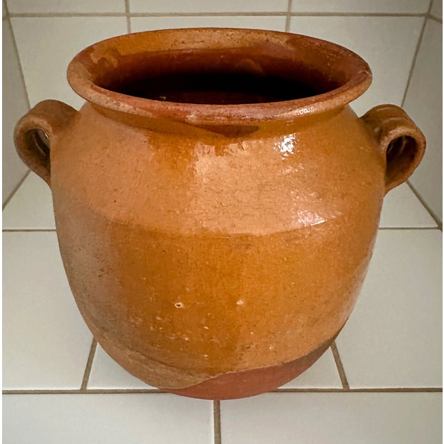 Vintage French Terracotta Confit Pot For Sale - Image 11 of 13