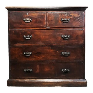 Early 20th Century Burmese Wood Chest of Drawers For Sale