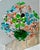 Vintage Crystal Flower Globe Chandelier with Hand-Painted Prisms Infuse your interior with whimsical elegance using this...