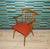 Armchair Desk Chair in Red Decorative Rivets Spindle, 1950s For Sale - Image 6 of 9