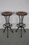 Brown Set of Italian Industrial Workshop Stools For Sale - Image 8 of 9