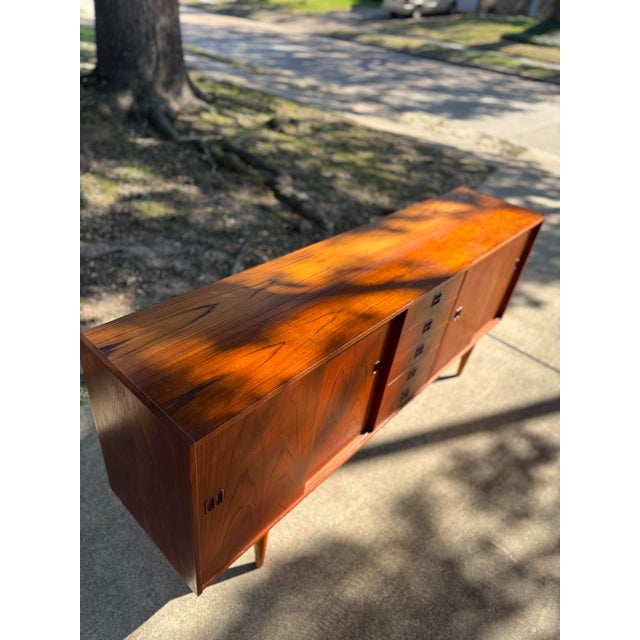 A Stunning Classic Danish Mid Century Modern Teak Sideboard, Circa 1960s. For Sale - Image 12 of 12