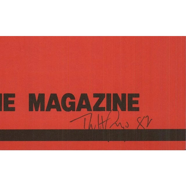 Artist: Robert Longo Title: ZG Magazine, Jack Goldstein Year: 1981 Signed: Yes Medium: Offset Lithograph Paper Size: 23.5...