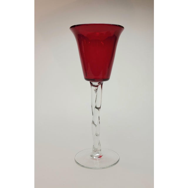 Mid-Century Modern 1960s Blenko Regal Chalice Vase For Sale - Image 3 of 16