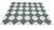 Handmade Cotton Flat Weave Area Rug, Teal Blue, Cream and Olive Green Tile Dhurrie - 8'x10' For Sale - Image 9 of 13
