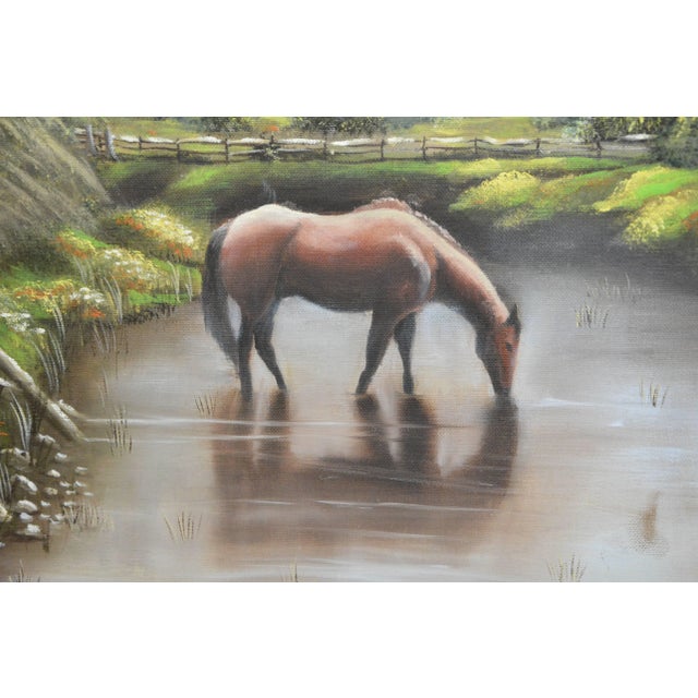 Pair of Nora Alleda Hirano Landscape Paintings For Sale - Image 4 of 8