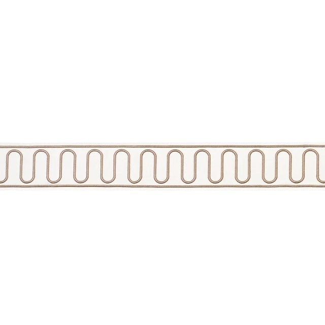 Created in collaboration with Paloma Contreras, Royère Scroll is a scrolling embroidered design on a wide cotton-canvas...