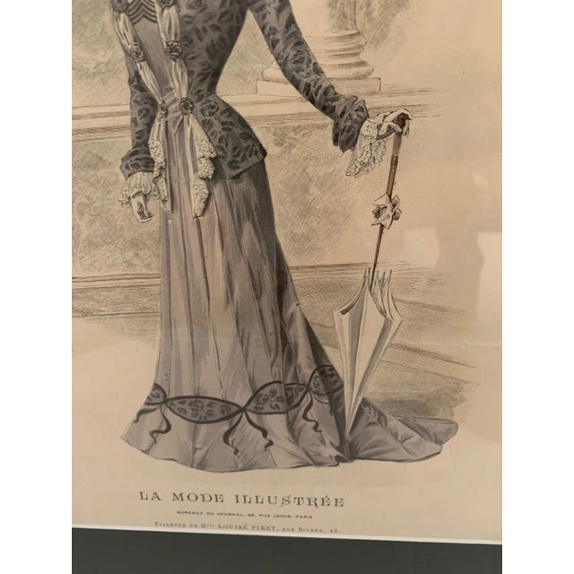 Black and White Engraving of Victorian Lady For Sale In Philadelphia - Image 6 of 9