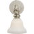 Transitional Chapman & Myers for Visual Comfort Signature Boston Functional Single Light in Polished Nickel with White Glass For Sale - Image 3 of 4