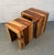 Pair of Mid 20th Century Solid Sheesham Wood Waterfall Side Tables For Sale In New York - Image 6 of 9