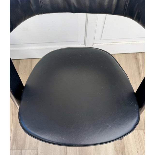 Tom Dixon “Slab” Dining Chairs With Black Leather Seats & Back Pads - Set of 4 For Sale - Image 9 of 15